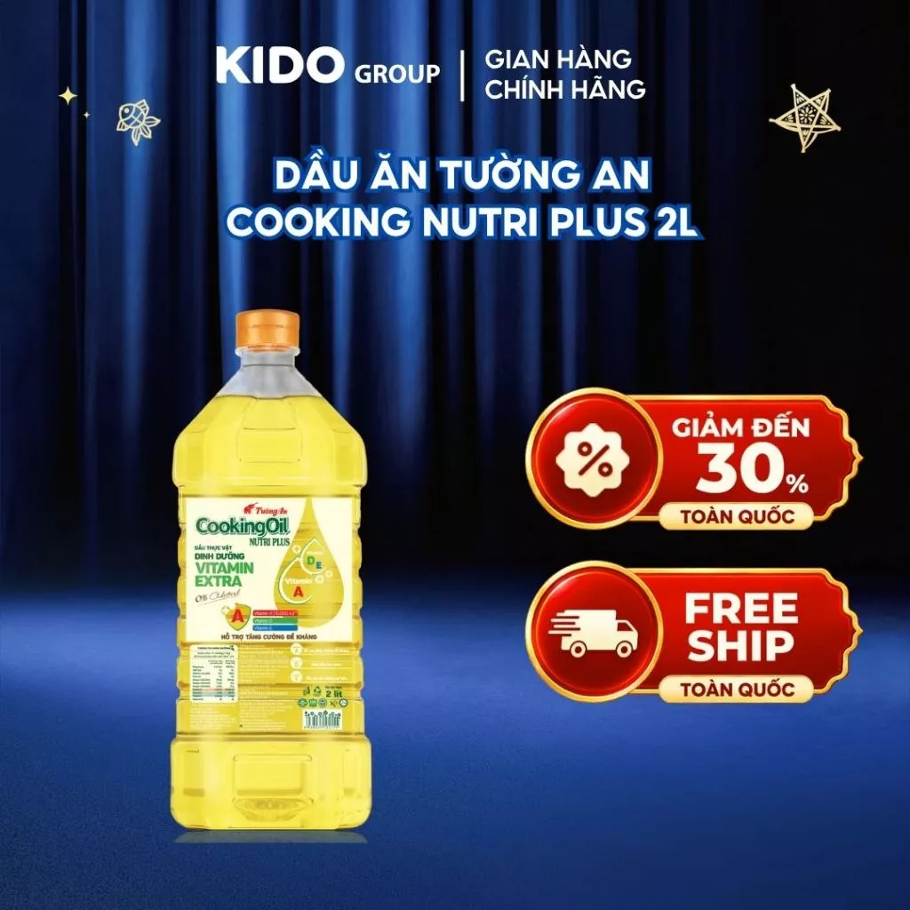 (KOL) Dầu Ăn Tường An Cooking Nutri Plus 2L