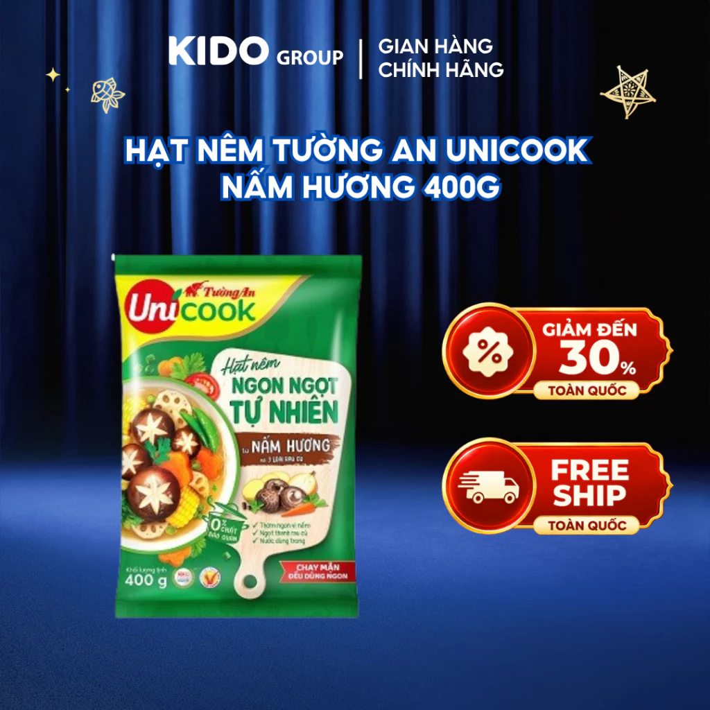 Hạt nêm Tường An Unicook Nấm Hương 400g