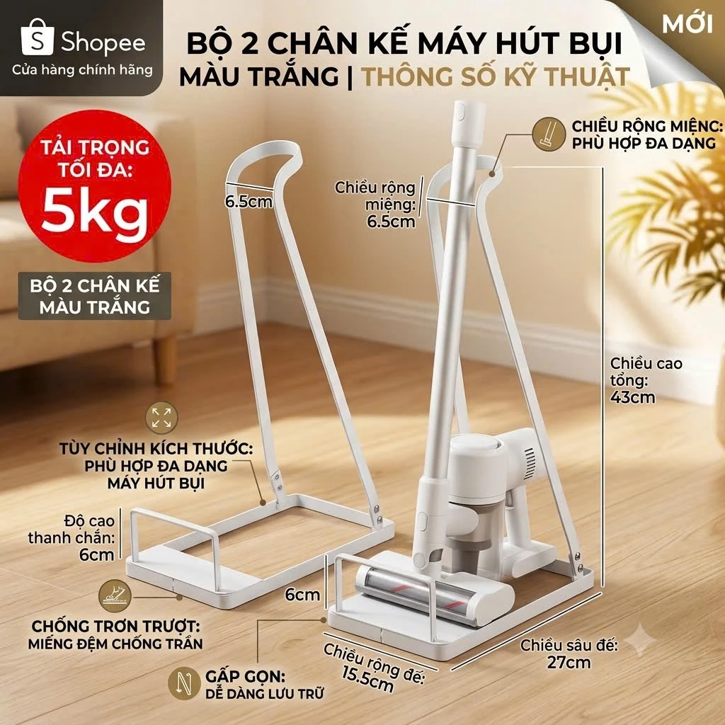 Chân kê máy hút bụi cao cấp