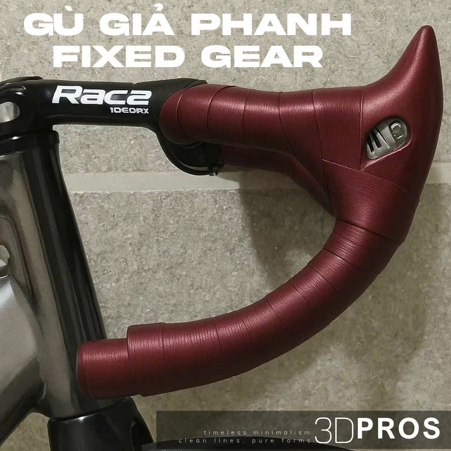 Gù giả phanh – Sừng Cá Mập cho Fix -Gear - Shark Horn Guard - Devil Hood | fixed Hoods [Tặng Kèm đai xiết] - 3dpros