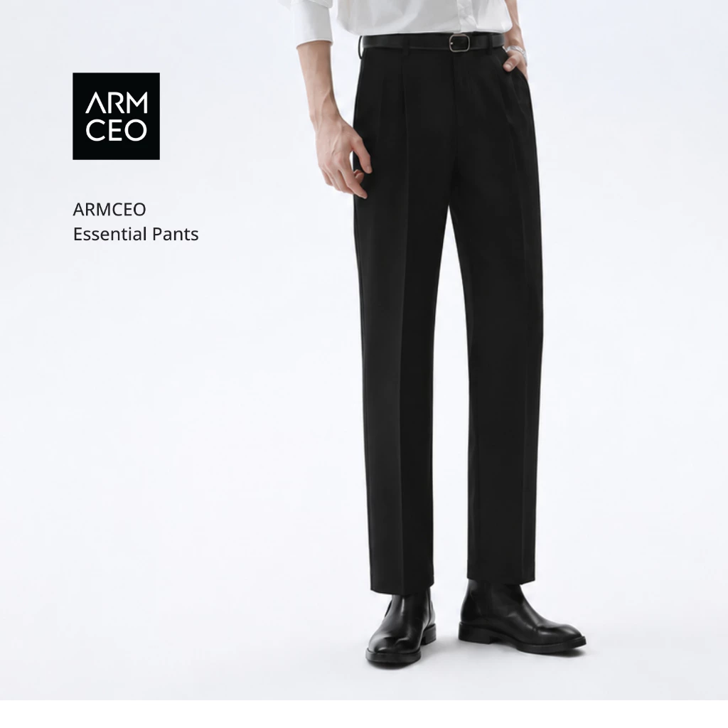 Quần âu nam học sinh, sinh viên, công sở hack dáng ARMCEO Essential Pants cho mỗi ngày -AD18