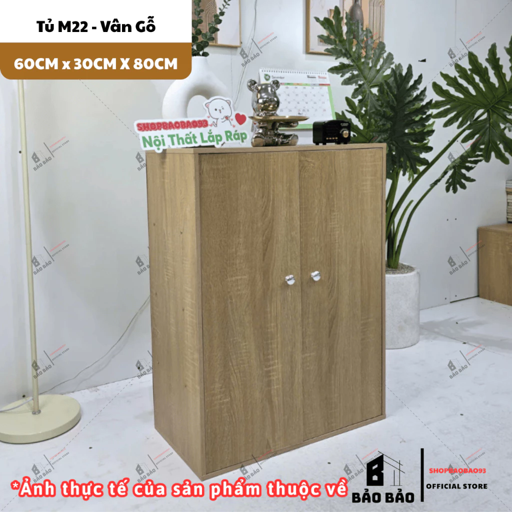 Tủ gỗ , kệ giày dép 2 cánh cửa đa năng Chất Liệu gỗ MDF Phong Cách Hiện Đại - M22