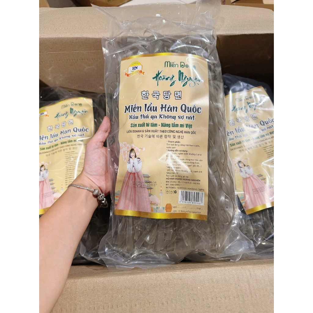 500g Miến dẹt/ Miến lẩu Hàn Quốc bản to siêu ngon