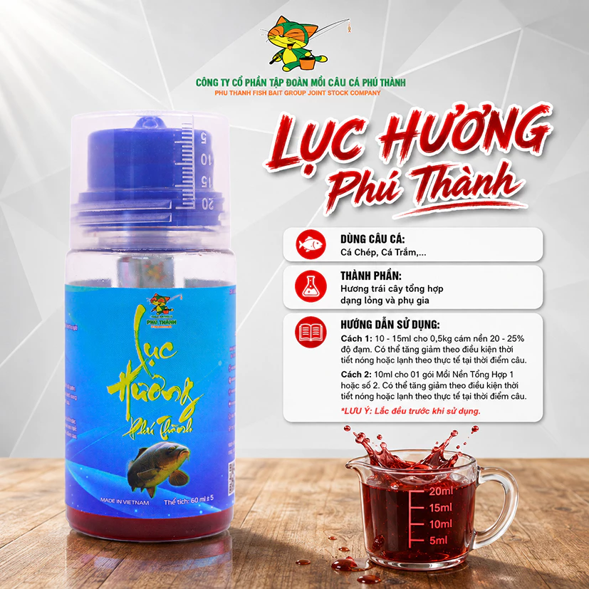LỤC HƯƠNG PHÚ THÀNH - chuyên dùng  câu cá chép, cá trắm