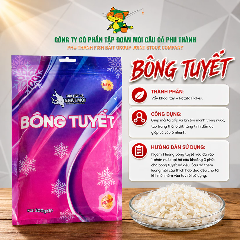 Bông Tuyết Chính Hãng Phú Thành 200g