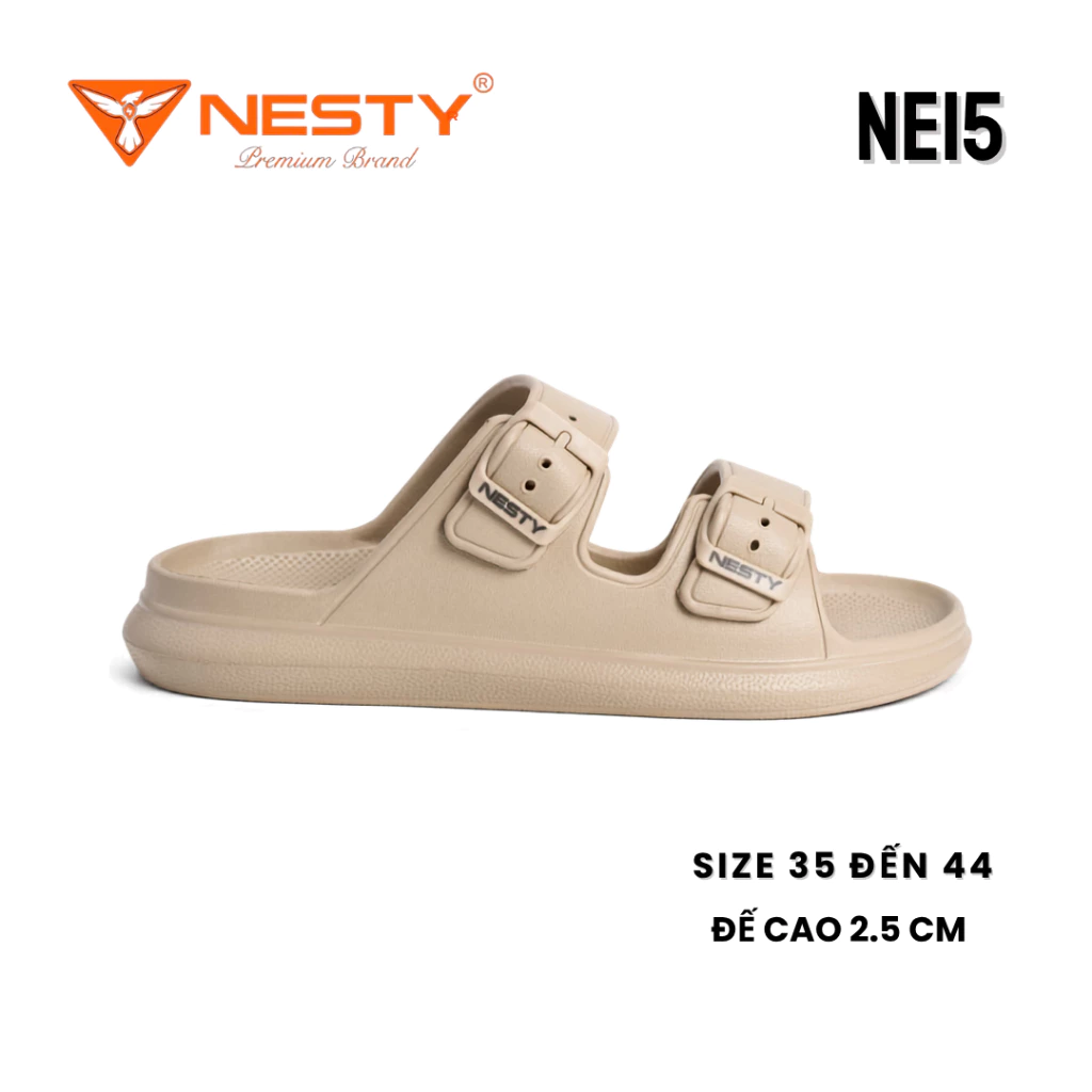 Dép Unisex NESTY Chính Hãng - Chất Liệu EVA Nhẹ Êm Ái, Siêu Nhẹ, Khóa Cài, Chống Trượt Tốt đang được đối chiếu cho người mua tại Việt Nam
