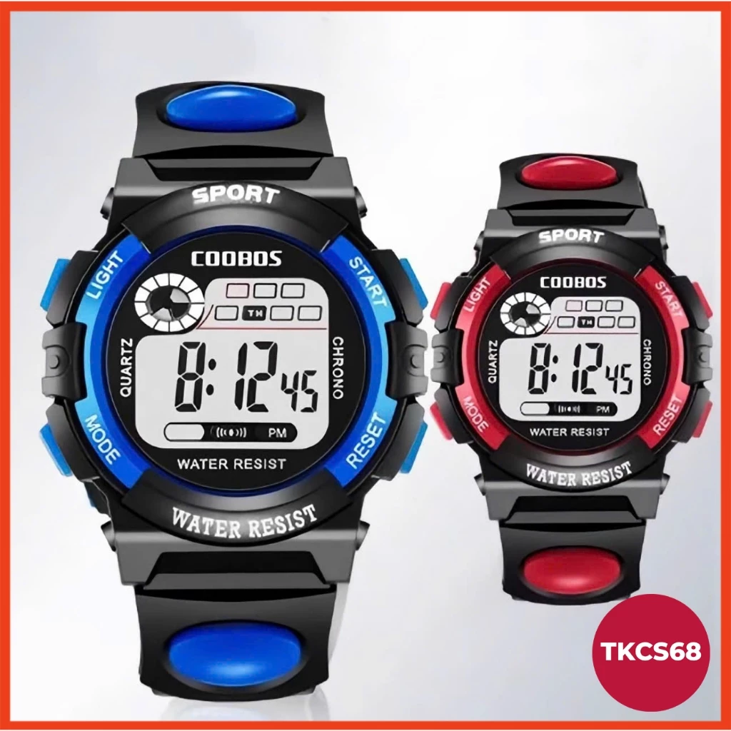 Đồng Hồ Trẻ Em Thể Thao COOBOS Nhiều Chức Năng Có Đèn Led 7 Màu  Dành Cho Bé Trai Bé Gái Nhiều Mẫu Lựa Chọn