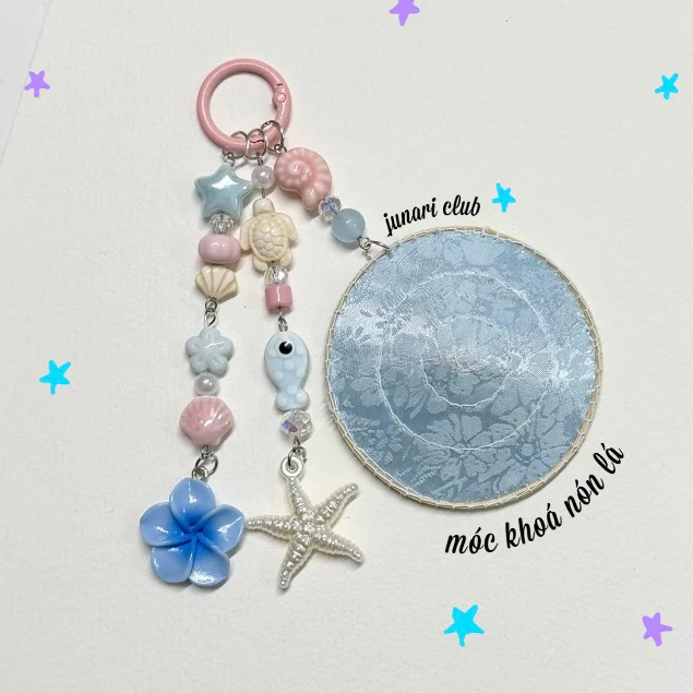 Móc khoá nón lá handmade Junari Club