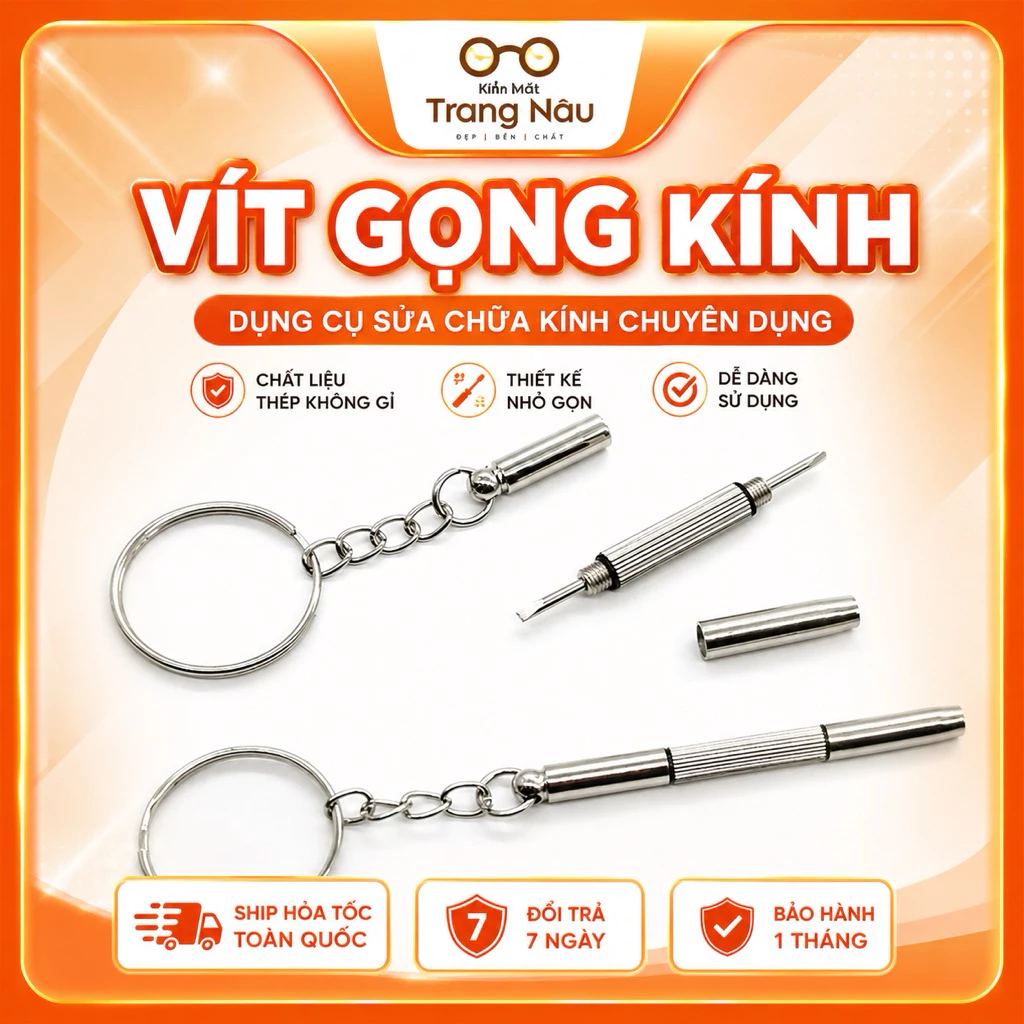 Móc vít chìa khóa sửa gọng kính Trang nâu - Kính Mắt Trang Nâu