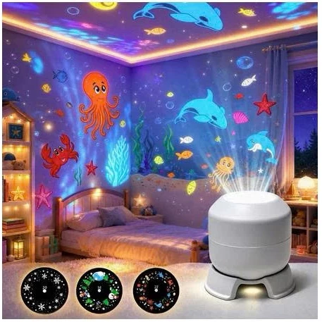 Đèn Chiếu Sao Đại Dương Cho Bé Đèn Ngủ Chiếu Trần Nhà  USB -Quà tặng