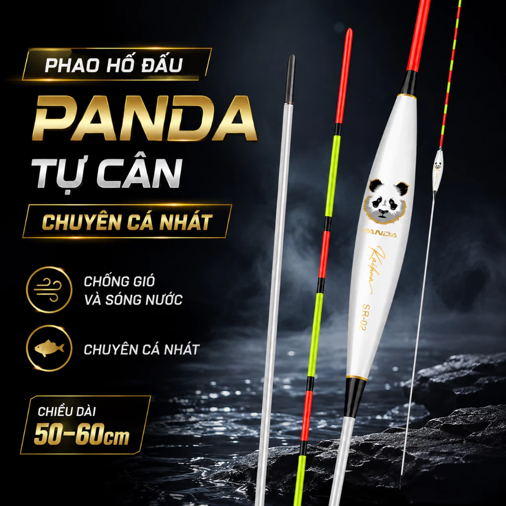Phao Câu Đài Hố Đấu Panda Tự Cân Chuyên Cá Nhát Tăm 9 Nấc 15 Nấc 19 Nấc Phao Câu Cá Chất Lượng