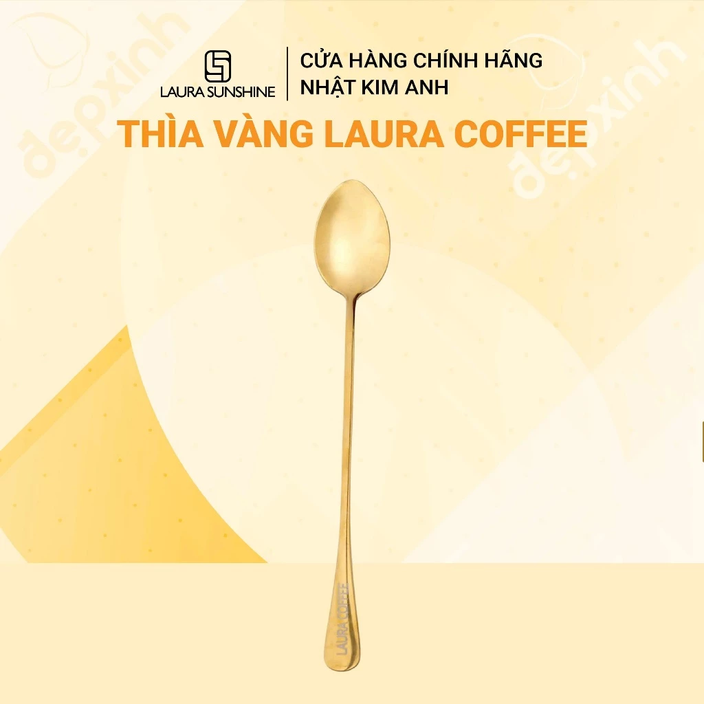 Thìa vàng cao cấp Laura Coffee