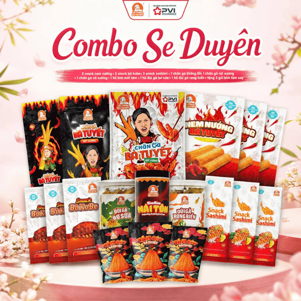COMBO SE DUYÊN - ĂN CÙNG BÀ TUYẾT M9