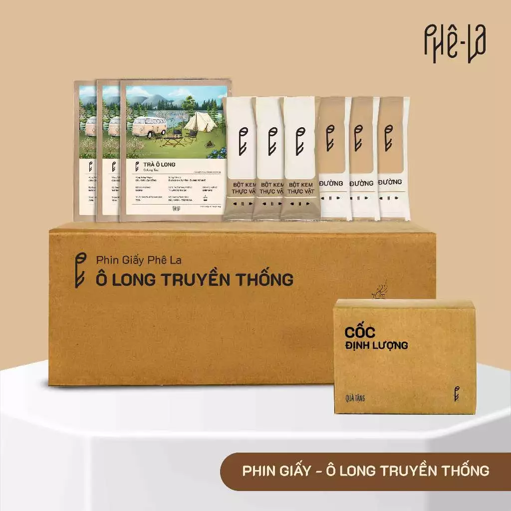 [Hỏa tốc] Phin Giấy Trà Ô Long Sữa Phê La (Ô Long Truyền Thống) - Hộp 10 gói
