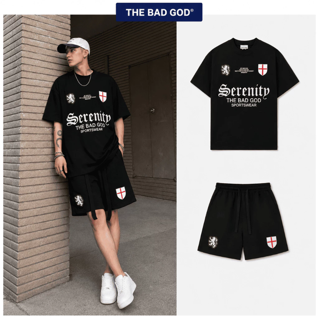 [NEW ARRIVALS 2026] The Bad God ROYALTY Set Đồ Bộ Nam Thêu Sư Tử Form Regular Streetwear Cao Cấp