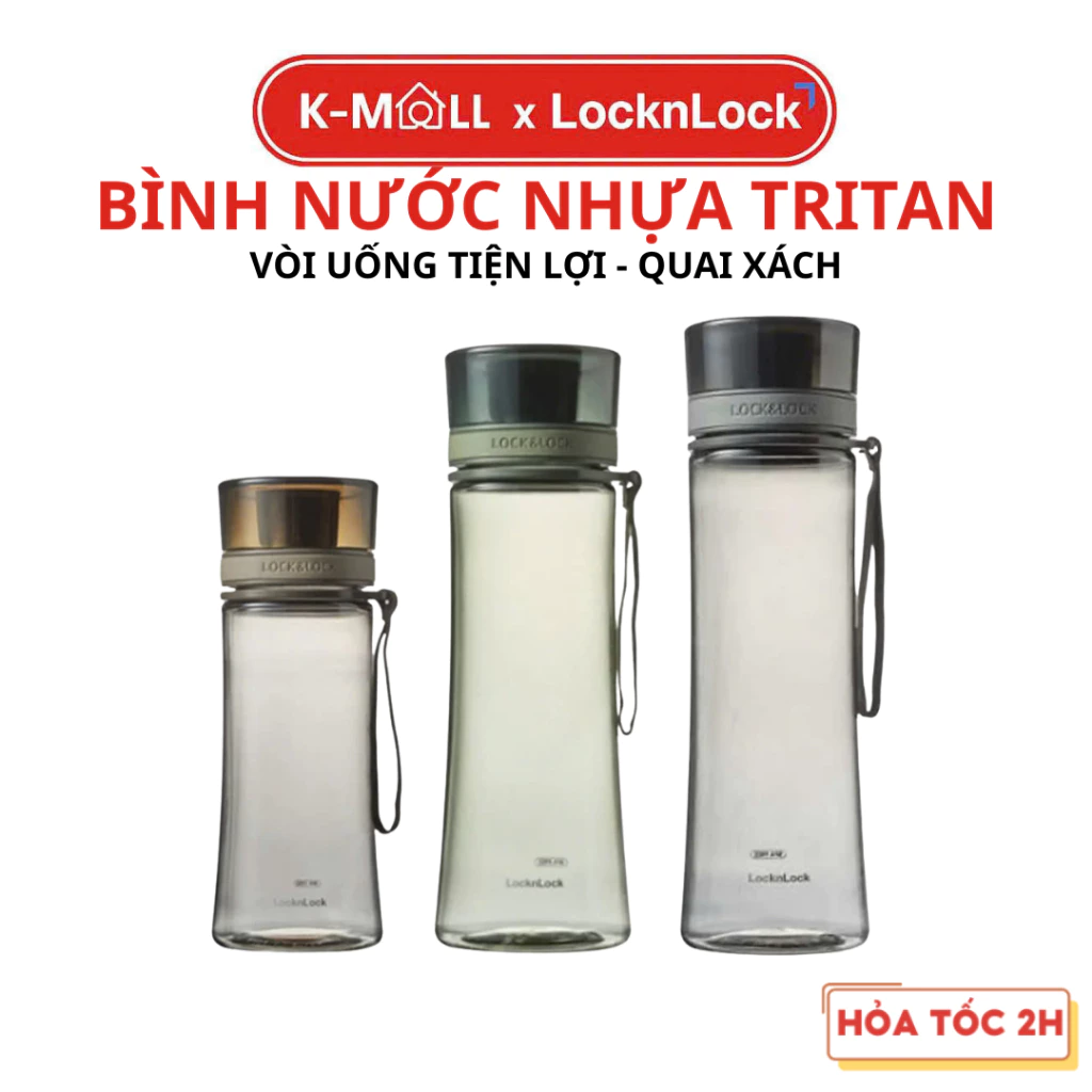 Bình Đựng Nước Lock&Lock Spout Line Nhựa Tritan ABF660 [380ML] ABF661 [480ML] ABF662 [680ML]