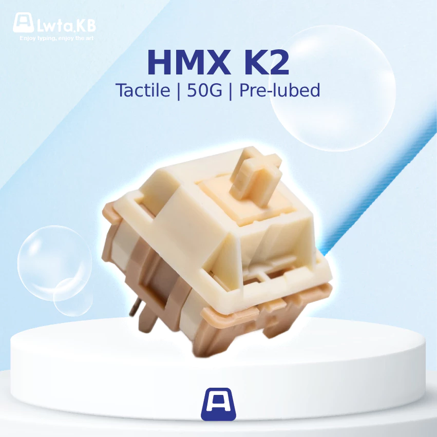 HMX K2 | Switch K2 Tactile | 50G | 5 Pin dùng cho bàn phím cơ