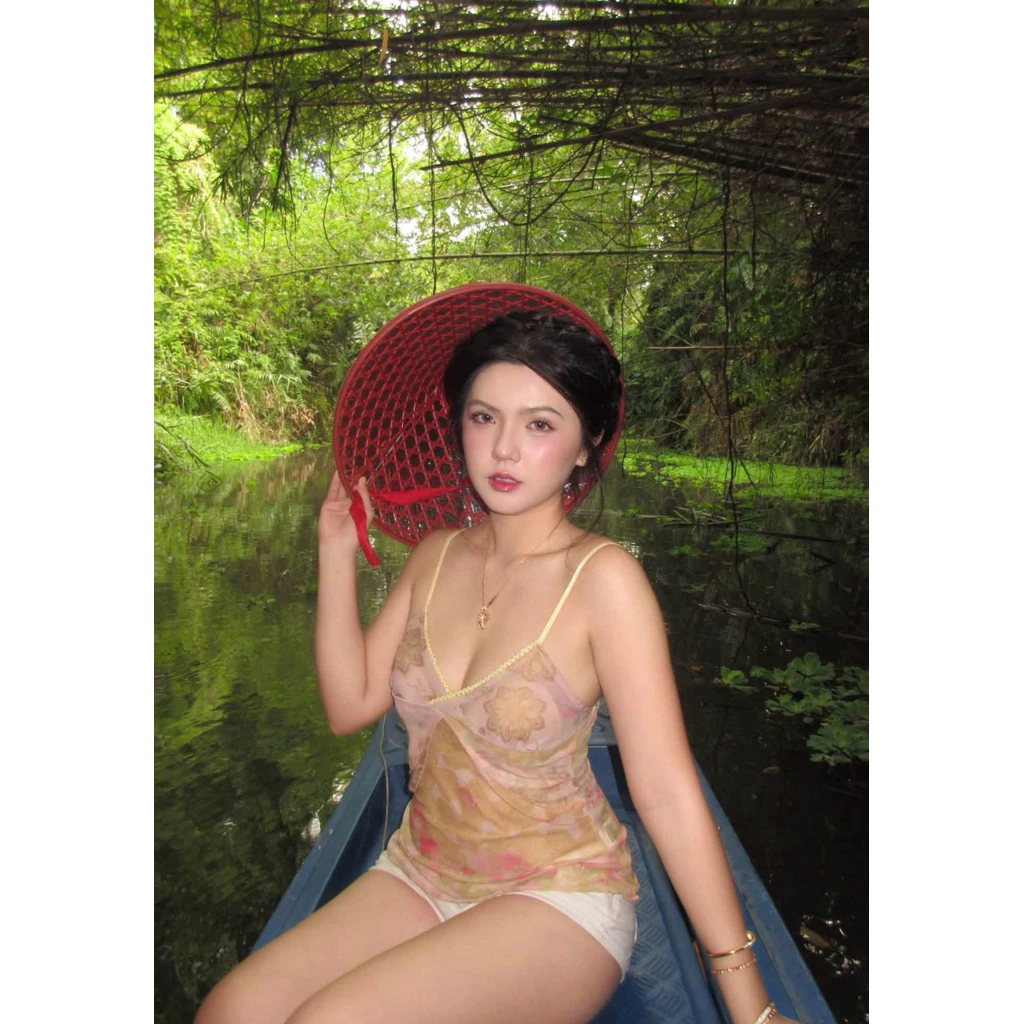 [Order] Áo Balo 2s Chất Voan Mỏng Viền Ren Dây Mảnh Có Thắt Eo Phù Hợp Mùa Hè, Đi Biển.