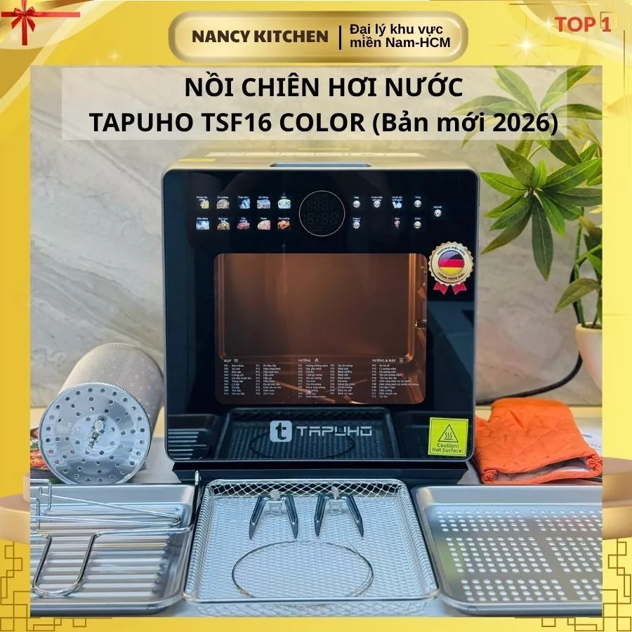[Chính Hãng] Nồi Chiên Hơi Nước TAPUHO TSF16 color mới 2026,70 chức năng,bảo hành 30 tháng,16 lít