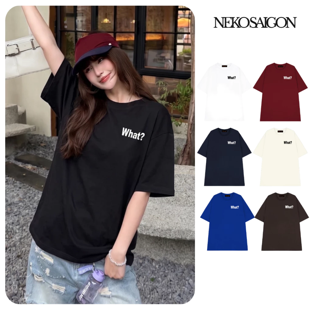 Áo thun tay lỡ form rộng unisex Neko.sg HT91