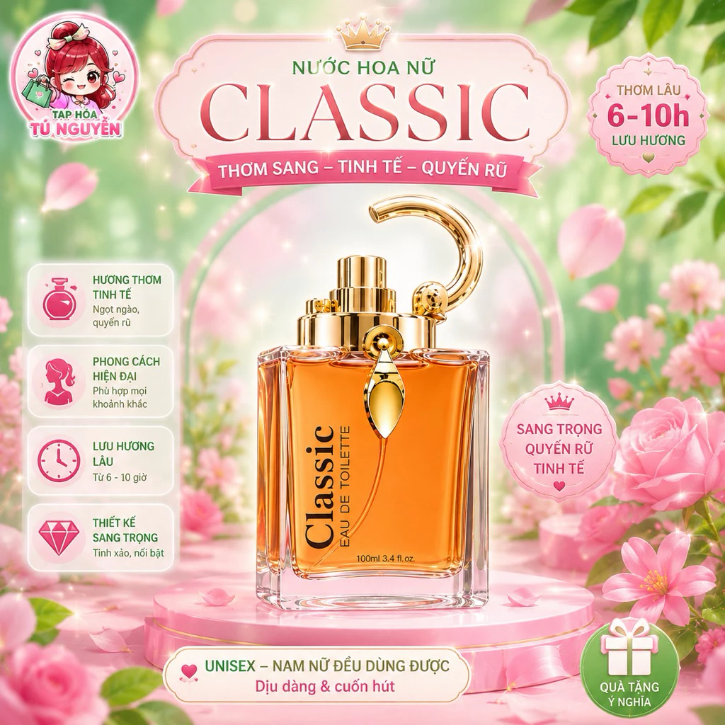 NƯỚC HOA CLASSIC TRUNG ĐÔNG 100ML NỮ