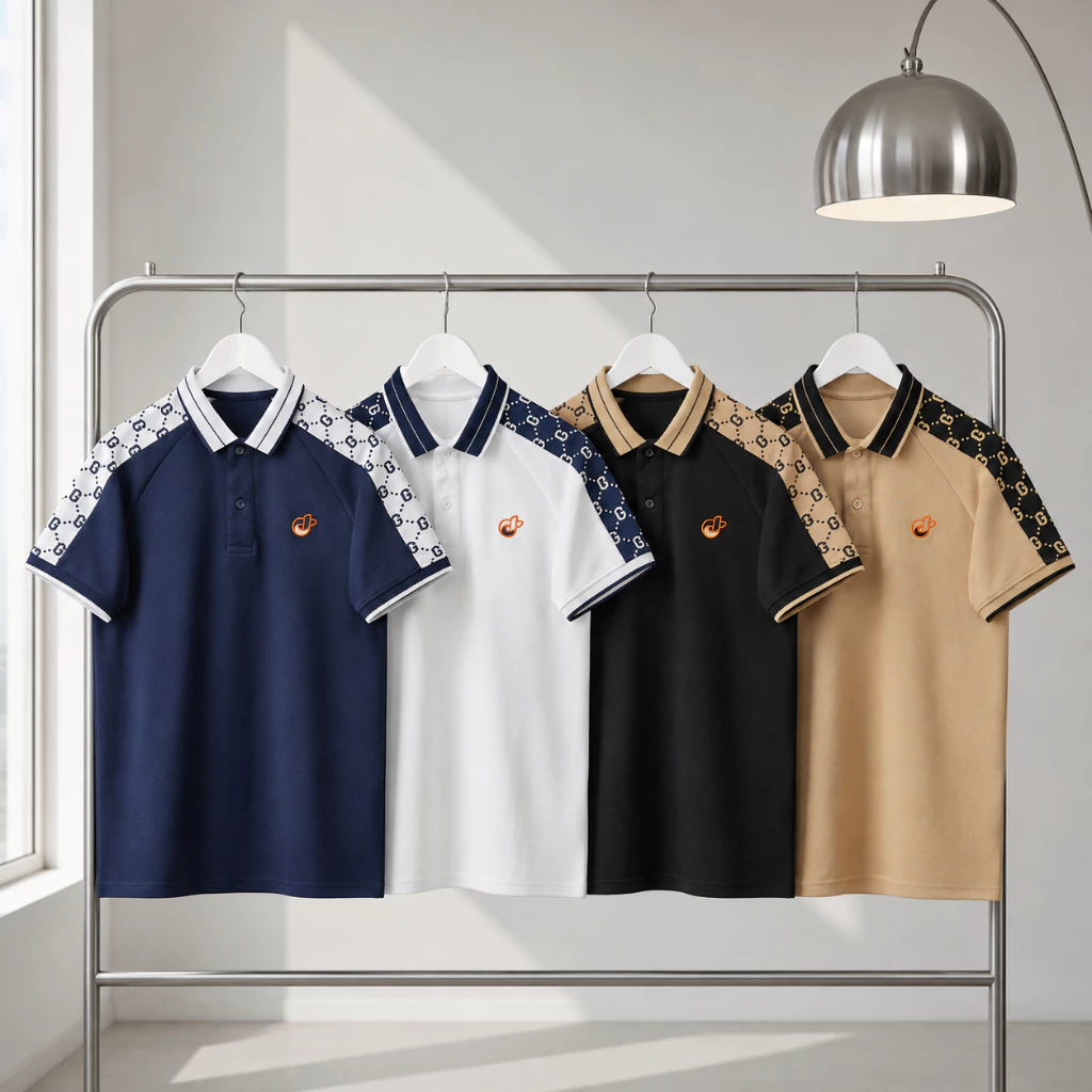 Áo Thun Polo Cổ Bẻ MENAG Tay Ngắn Vải Cotton Cá Sấu Co Giãn 4 Chiều Mềm Mịn Chống Nhăn - TOMANO
