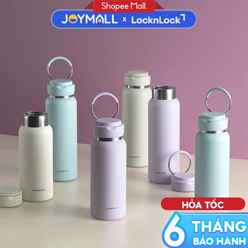 Bình giữ nhiệt Lock&Lock Sling Ring Tumbler 650ml LHC4321, 800ml LHC4322, Hàng chính hãng - JoyMall