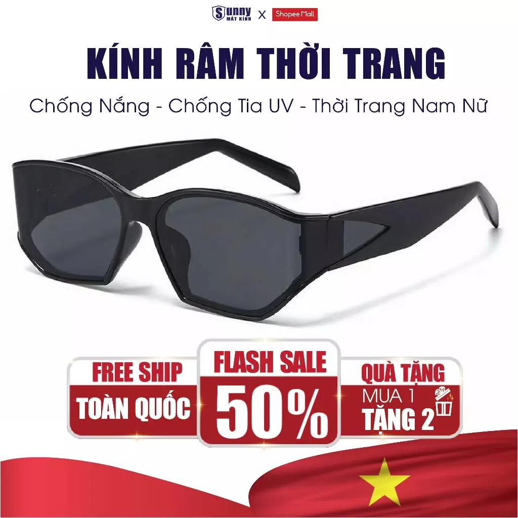 Kính Râm Mắt Mèo SUNNY MẮT KÍNH Thời Trang Nam Nữ Chống Tia UV Phụ Kiện Thời Trang Hiện Đại Trẻ Trung
