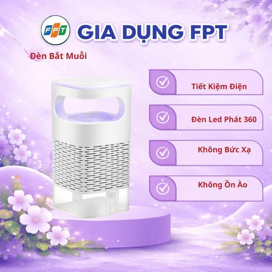 Đèn Bắt Muỗi Thông Minh Sử Dụng Sóng Âm - Máy Bắt Muỗi Tiêu Diệt Côn Trùng, ĐÈN BẮT MUỖI TỰ ĐỘNG