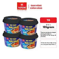 Thùng 12 Tô Mì Trộn Tương Đen/ Spaghetti/ Hải Sản VIFON 105gr/Tô