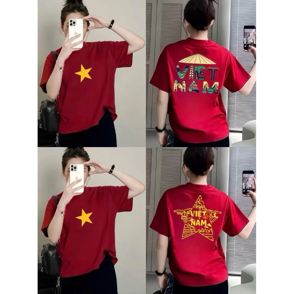 [Hoả Tốc Ship Nhanh] Áo Thun Nam Nữ Sao Vàng Form Rộng-Hình in Nét Cotton 2 Chiều Dày Dặn Cao Cấp