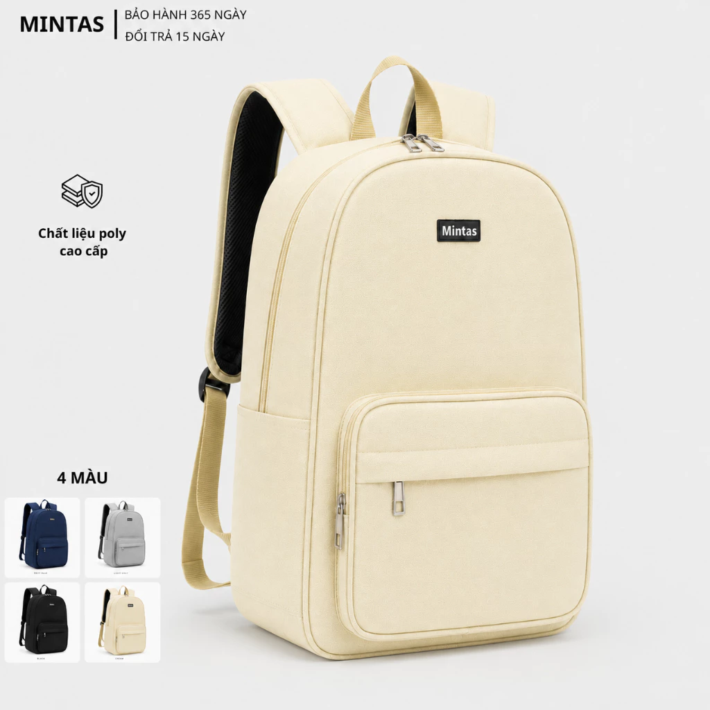 Balo MINTAS Backpack.Ba Lô Đựng Laptop Nam Nữ Đẹp Đi Học Đi Làm Đi Chơi ,MT259.