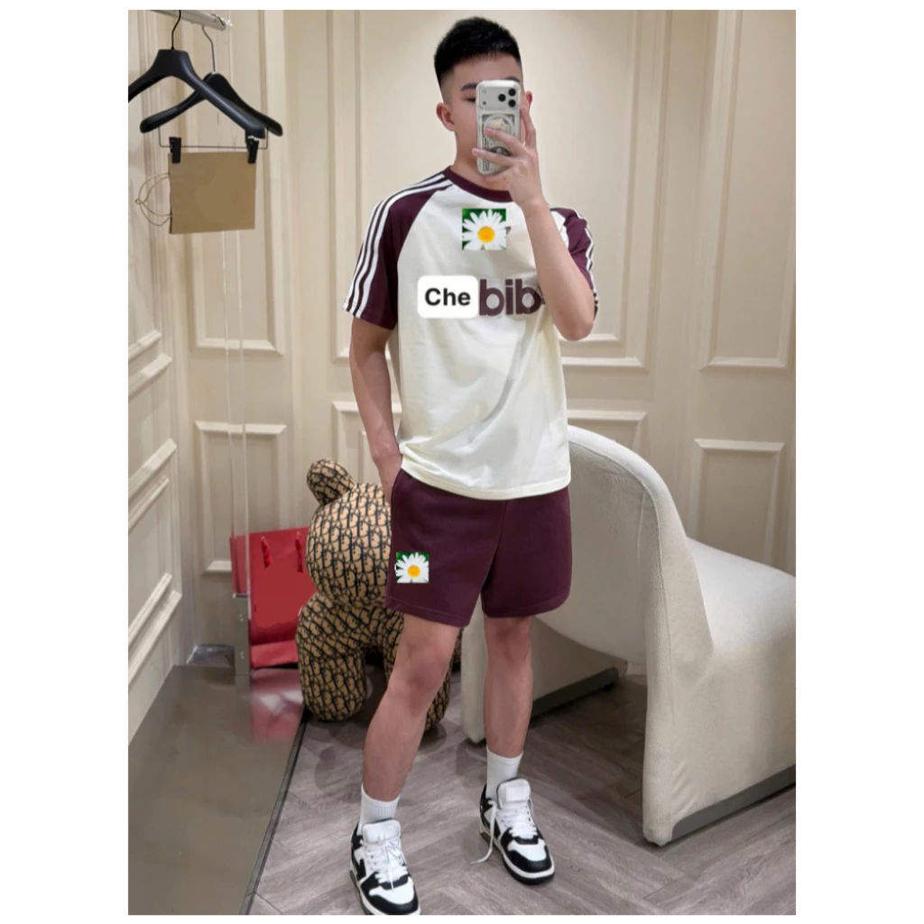 Set Bộ Cộc Nam Hè Thêu Chữ Logo Phối Đủ Mã Full Bill Box Siêu Nét - Bộ Cộc Hè Nam Nữ 2026 In Logo Chữ A