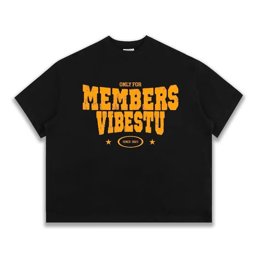 Áo phông nữ tay lỡ unisex VIBESTU, Áo thun nam nữ form rộng mặc cặp, nhóm phong cách ulzzang