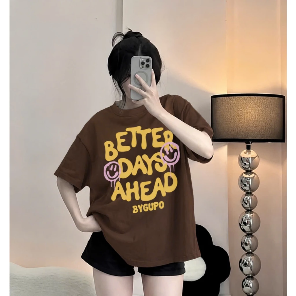 Áo thun tay lỡ unisex nam nữ BETTER, Áo phông unisex form rộng