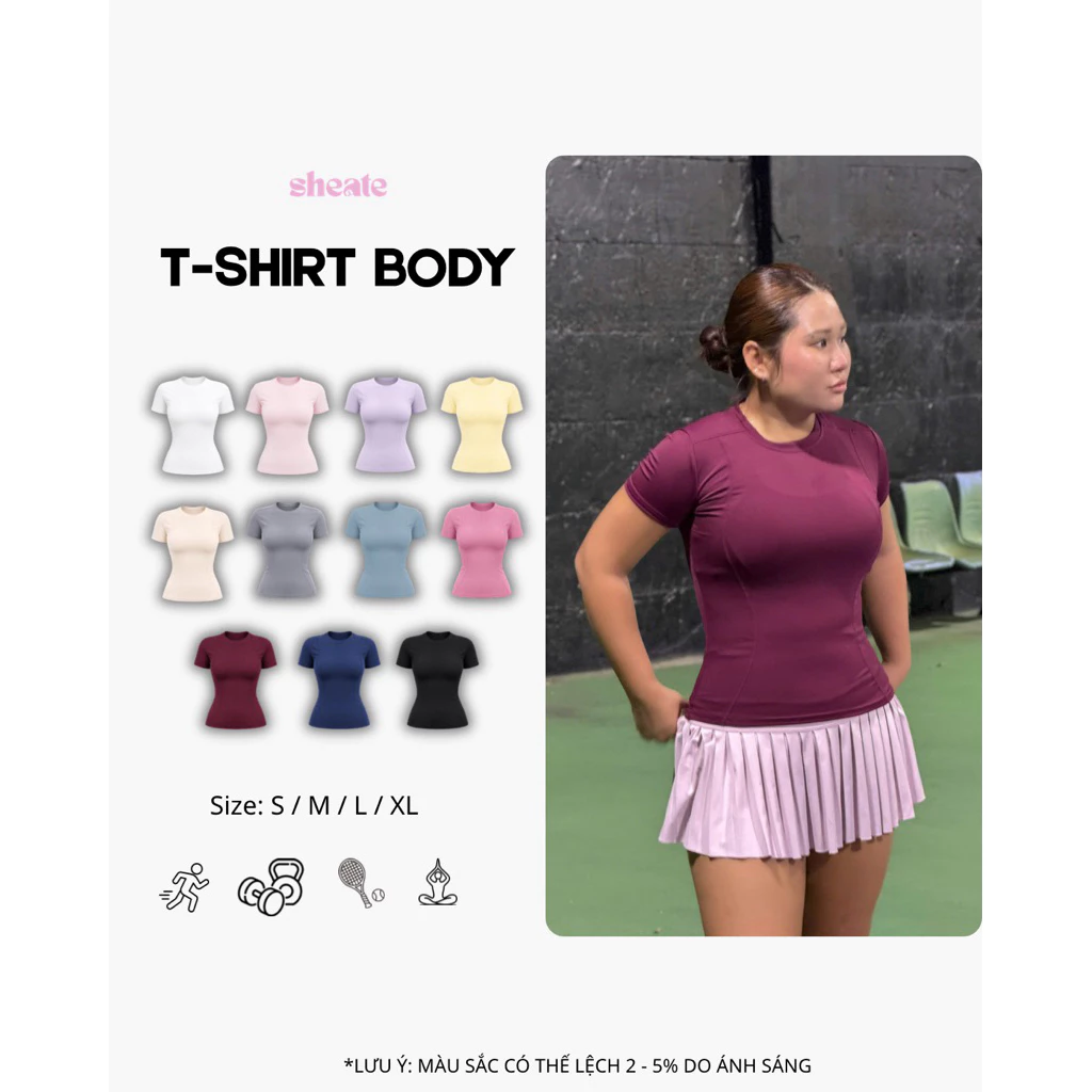Áo Tập Thể Thao Ôm Body – Co Giãn,KHÔNG MÚT Thoáng Mát MTDX40