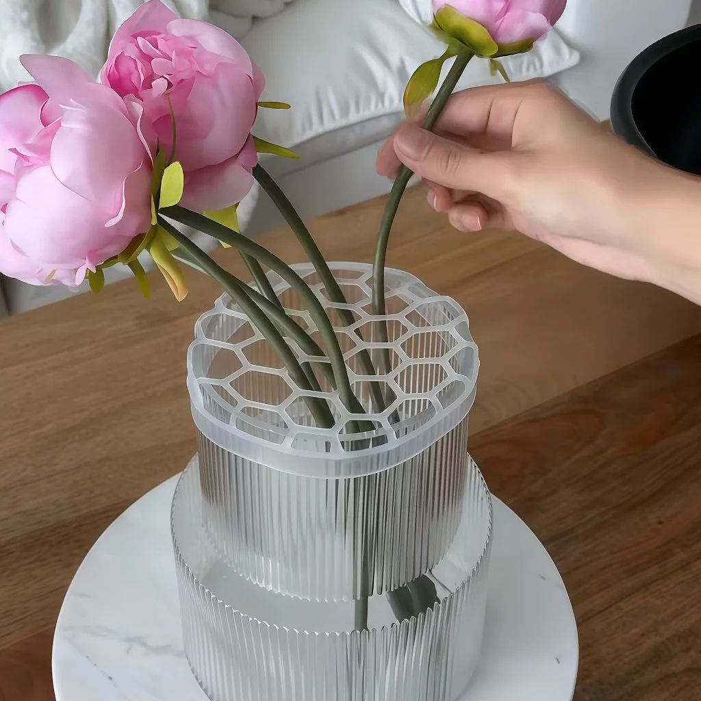 Lưới silicone cắm hoa mới – Dụng cụ tạo dáng bó hoa & cố định cành – Phụ kiện cắm hoa thiết yếu JS