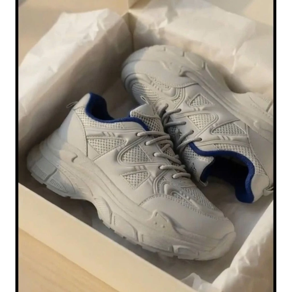 [Size 35-39] - Fullbox Giày Nữ Nâng Đế 6cm. Màu Full Xám Hottrend. Bền, Nhẹ, Êm chân, phù hợp thể thao, đi chơi, đi làm