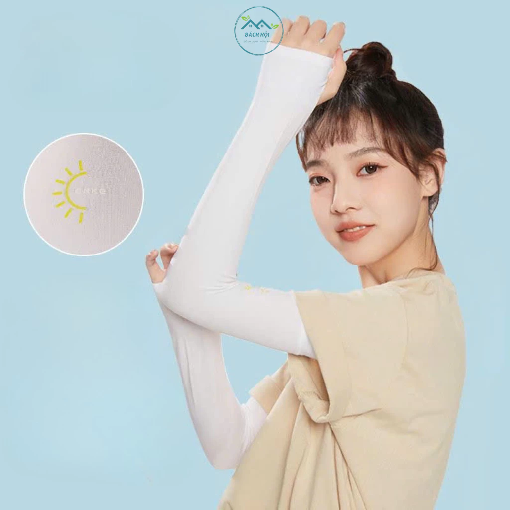 Găng Tay Chống Nắng Xỏ Ngón Nam Nữ, Bao Tay Chống Tia UV Đi Xe Máy, Chơi Thể Thao Co Giãn