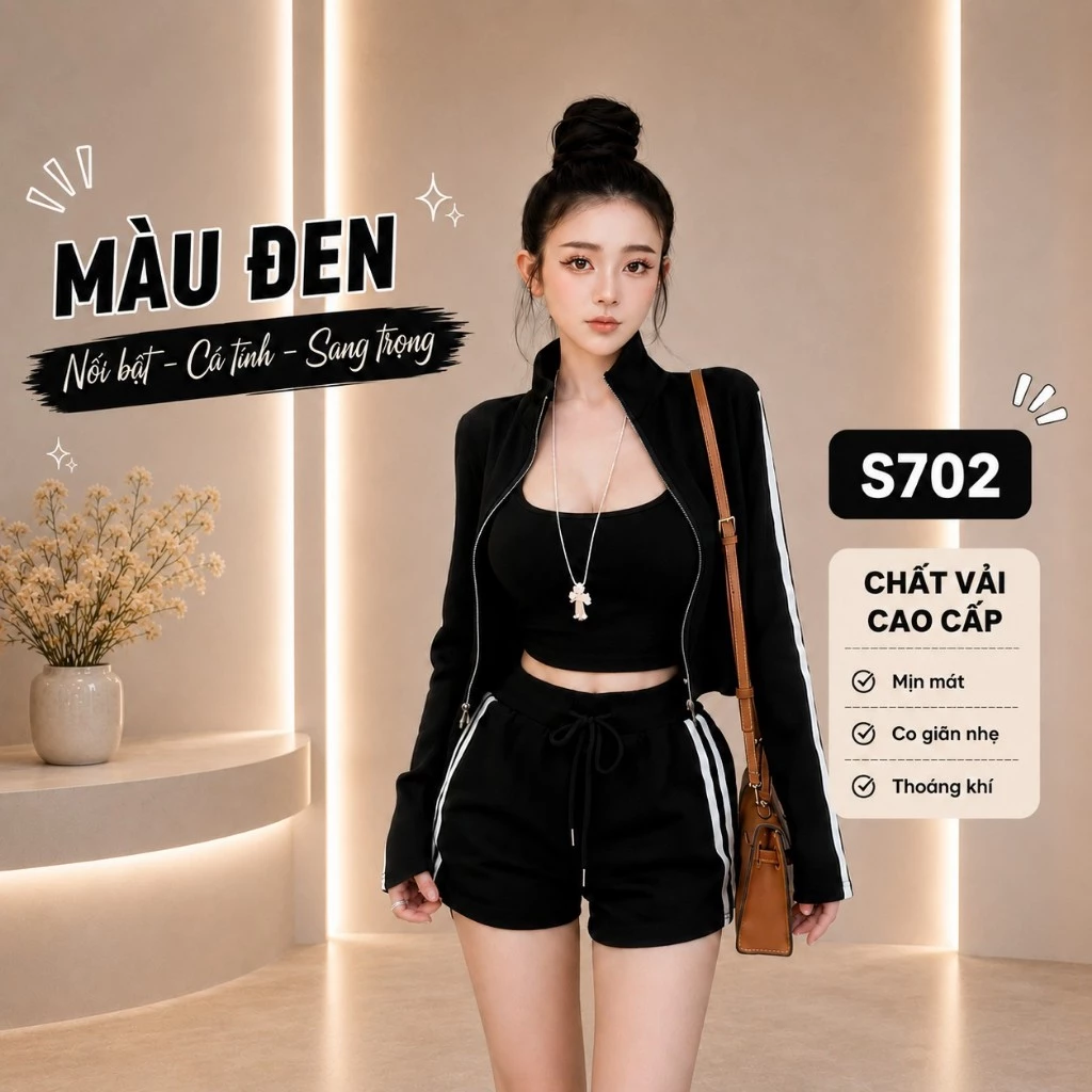 Set thể thao kèm áo lót 2 dây S7