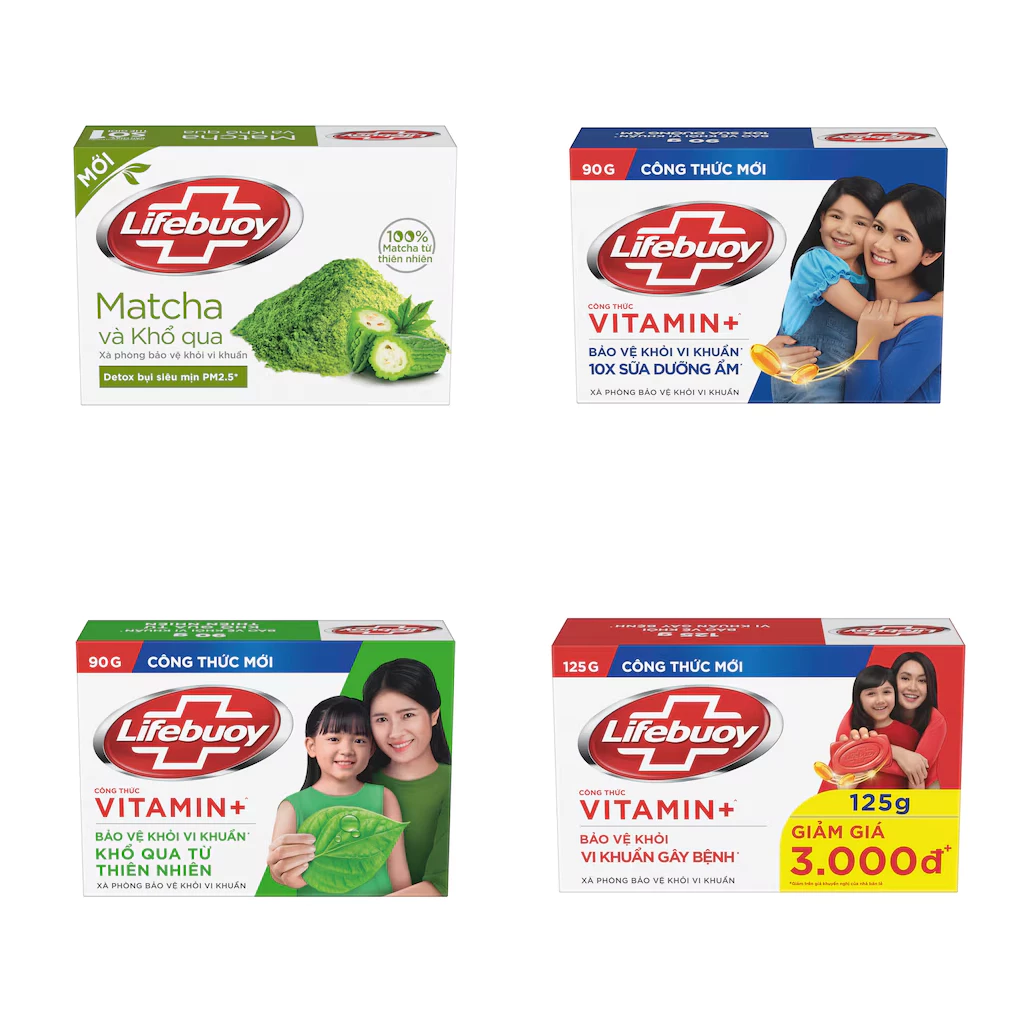 Xà phòng Lifebuoy Matcha & Khổ Qua 90g, 125g