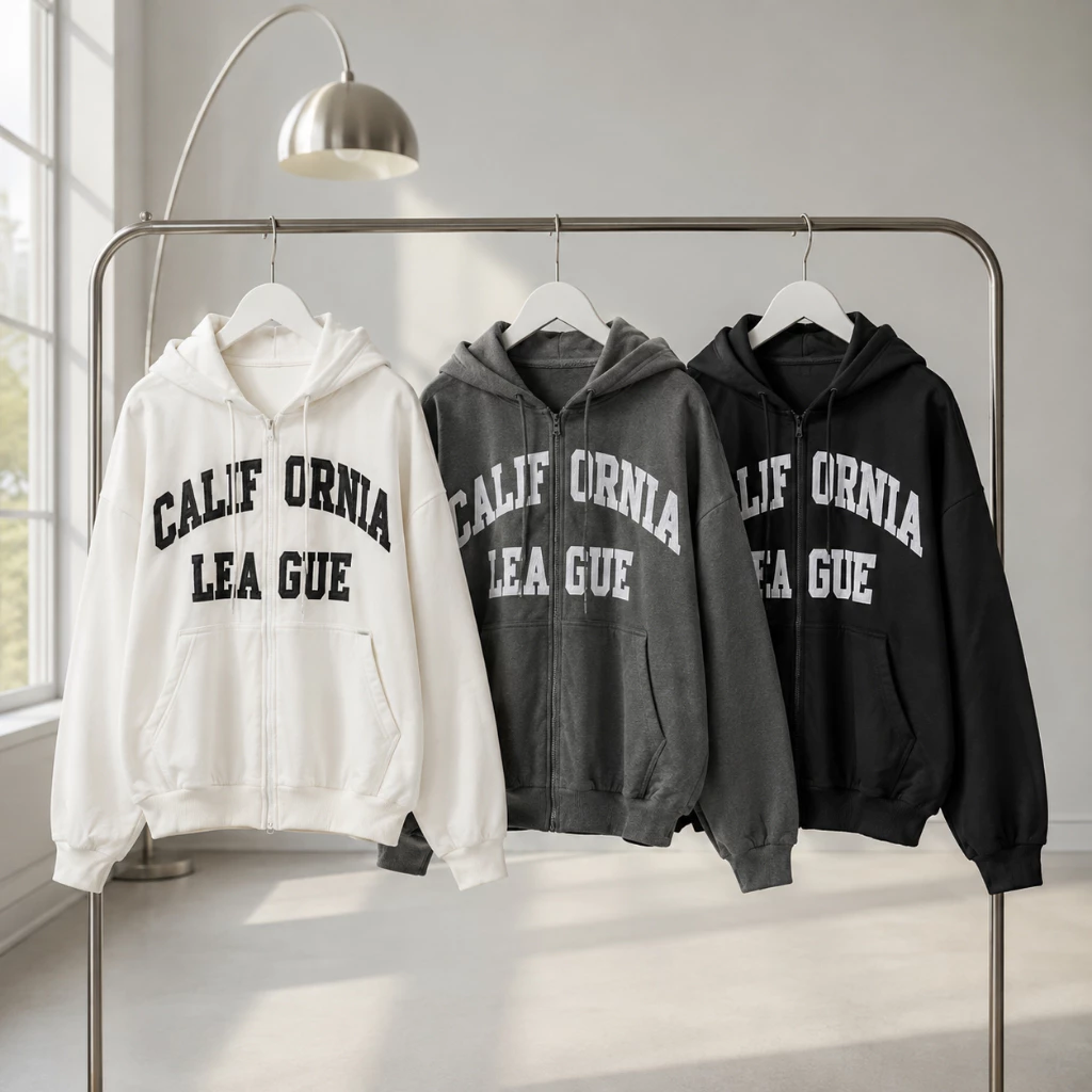 Áo Khoác Hoodie Zip Nam Nữ TOMANO Vải Nỉ Dày Tay Phồng Nón Rộng Form Unisex Chống Nắng - KNT04