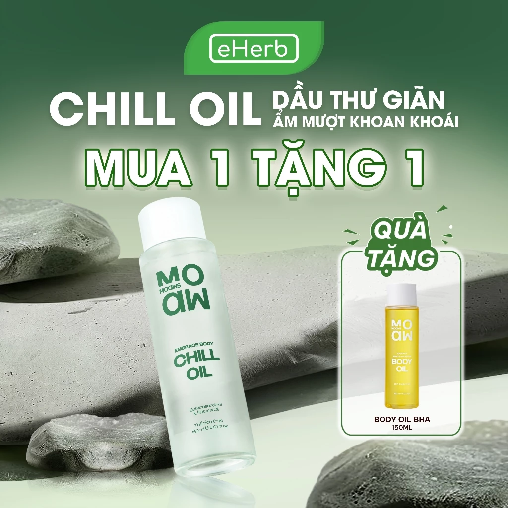 [MUA 1 TẶNG 1] Dầu Dưỡng Body MOAW MOAWS Dầu Massage Dưỡng Sáng Da, Mờ Thâm (Chill, Love, Body Oil)