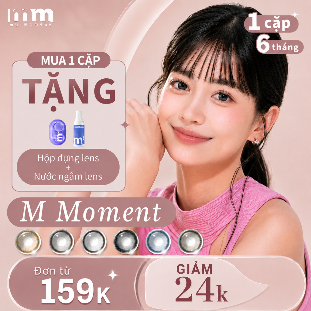 MM M-Moment đen, nâu, xám, hồng, phong cách lai DIA 14.2-14.5mm tự nhiên, phù…