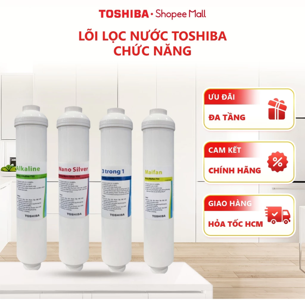 Lõi lọc nước Toshiba cho máy lọc nước RO Toshiba TWP-W1630SVN - Hàng chính hãng