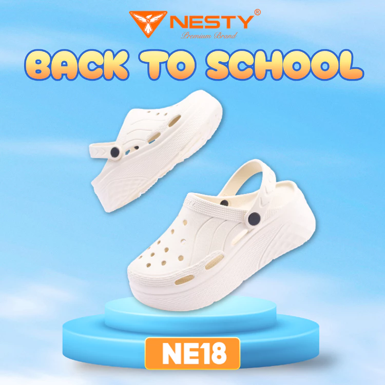 [NE18] [Tặng Charm] Dép Sục Nữ NESTY Chất Liệu Eva Cao Cấp Đế Cao 6cm ( KO3 )