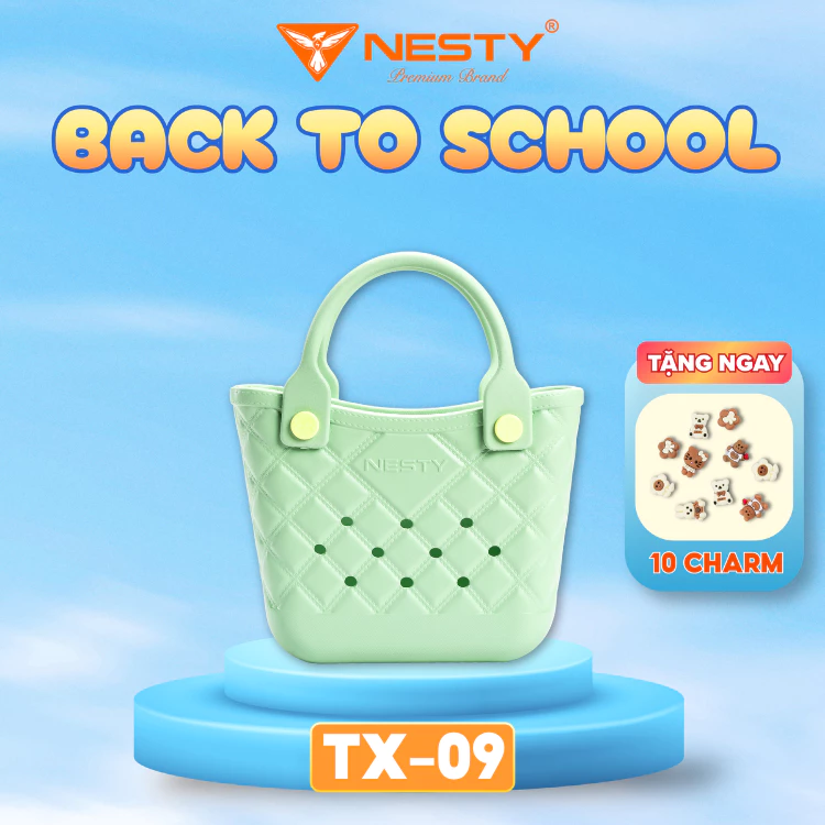 [TX-09] [Tặng charm] Túi Xách Nữ NESTY Size Mini Kiểu Dáng Dễ Thương Hoa Văn Caro( KO2 )