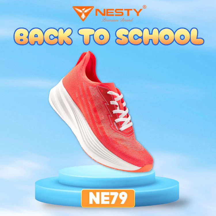 [NE79]Giày Chạy Bộ Chuyên Nghiệp NESTY MOTION – Giày Thể Thao Nam Nữ Thiết Kế Thoáng Khí, Đế Trợ Lực Êm Ái ( KO1 )