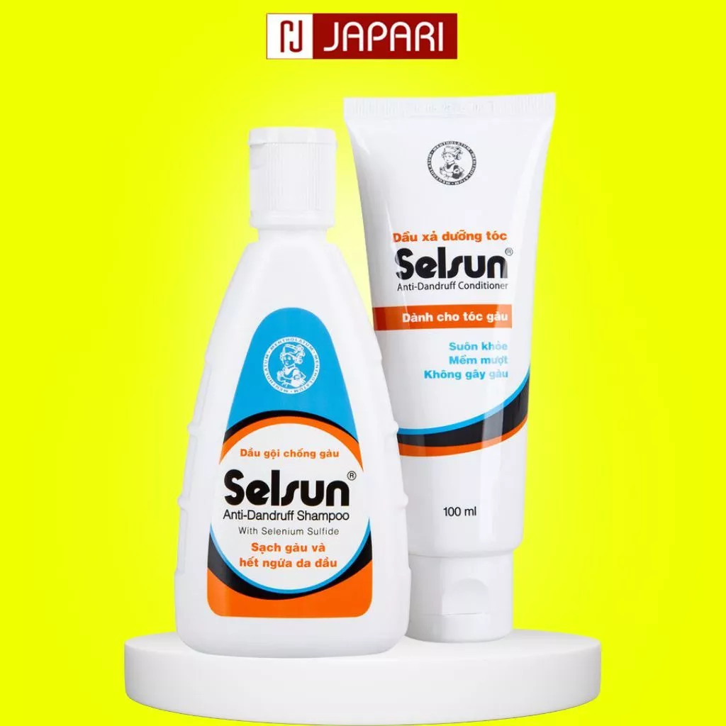 Bộ Dầu Gội Xả Selsun Chống Gàu - Dầu Gội Đầu Giảm Gàu và Dầu Xả Tóc Đủ Mẫu Chính Hãng - Japari