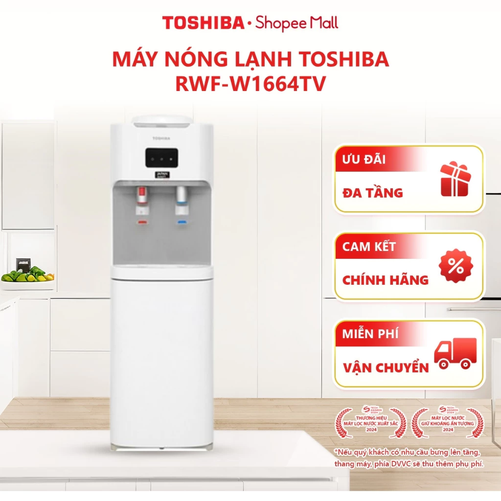 [FREESHIP] Máy nóng lạnh Toshiba RWF-W1664TV - Hàng chính hãng, bảo hành 12 tháng